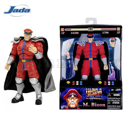 Jada Toys 1/12 6inch Action Figure Ultra Street Fighter II: The Final Challengers Ken M.Bison Dhalsim Anime Toy