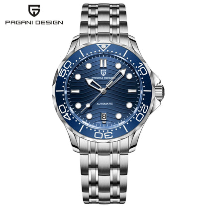 2025 New PAGANI DESIGN Diving Mens Watches Gold Luxury Automatic Watch For Men Mechanical Wristwatches AR Sapphire Ceramic Bezel