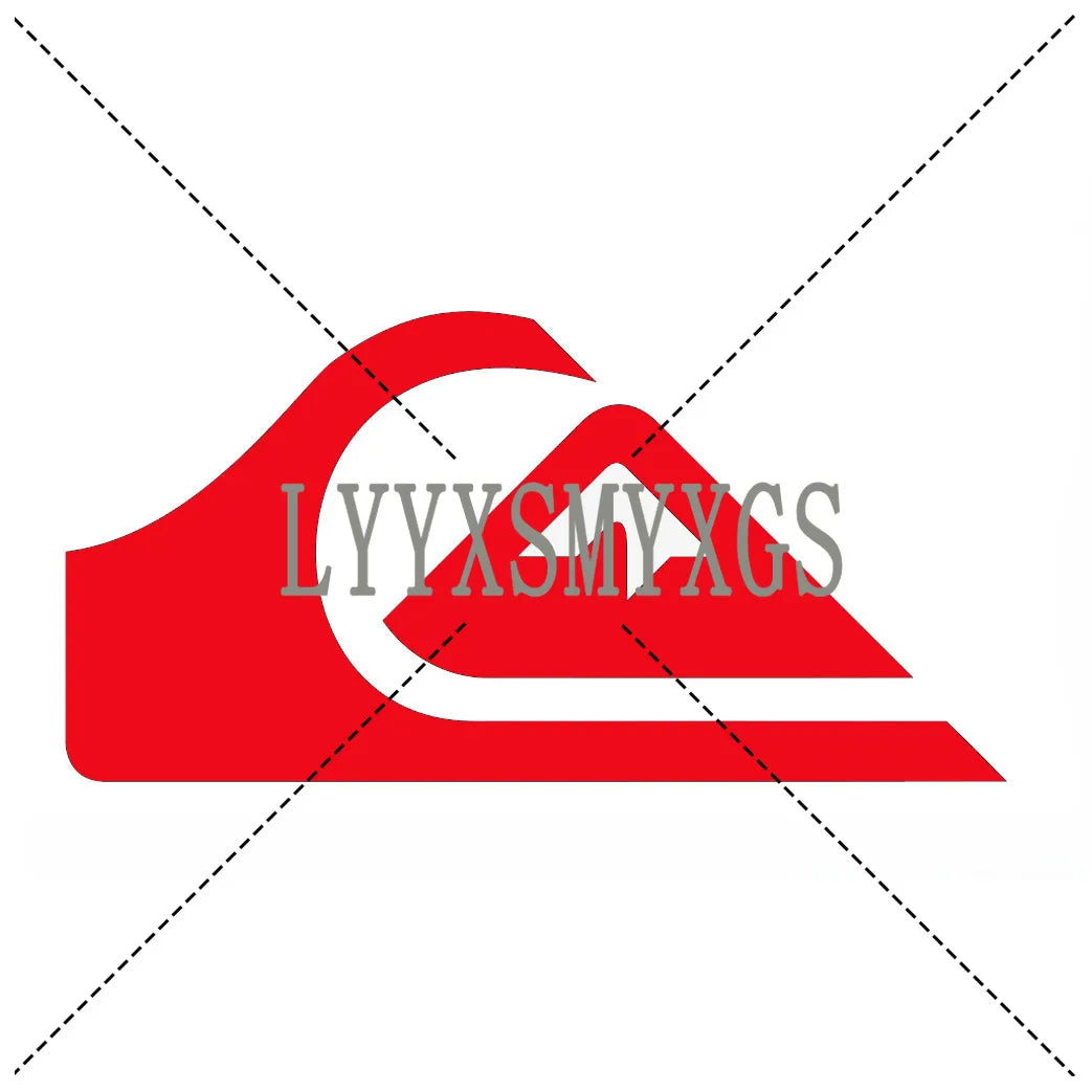 Personality Self-adhesive Quiksilver Surfboard Car Sticker Automotive Rear Window and Bumper Waterproof Vinyl Decal Decorative