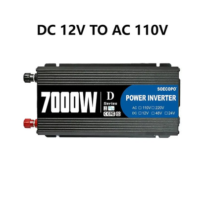 7000W  Solar System Kit  12V To 110V/220V Off-Grid Inverter System 100A Controller 200W Panel for Home/Camping Backup CE FCC