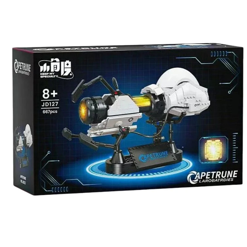 2026 New Creative High-Tech Portal Gun Building Blocks Game Transfer Gun Model Portal Science Educational Assembly Toys Boy Gift