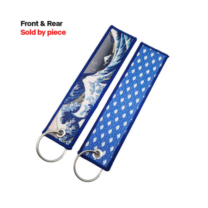 Car Motorcycle Keychain Japan JDM Style Embroidery Keyrings For Women Men Key Ring Key Strap Tow Holder Gift Pendant Accessories