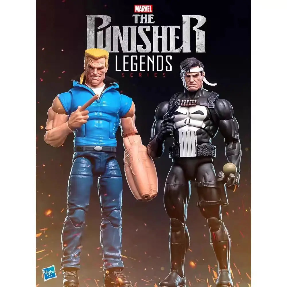 Original Hasbro Marvel Legends Punisher Executioner Anime Figure Model Gift Toy Collection