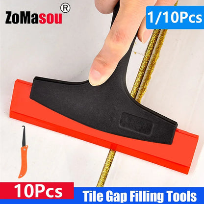 1-10Pc Multifunction Tile Gap Filling Cleaning Scraper Shovel Grout for Car Film Glass Snow Ice Trowel Remover Construction Tool
