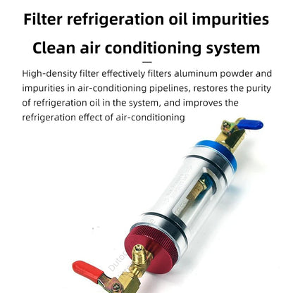 Automotive Air Conditioning Refrigeration Oil Filtration Analyzer Refrigerant Oil Replacement Tool Purity Detection Purifier
