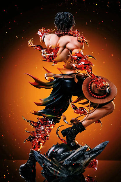 One Piece Ace Anime Figure Portgas·D· Ace Action Figurine Statue Pvc Gk Model Collection Doll Desk Decoration Toy Birthday Gifts