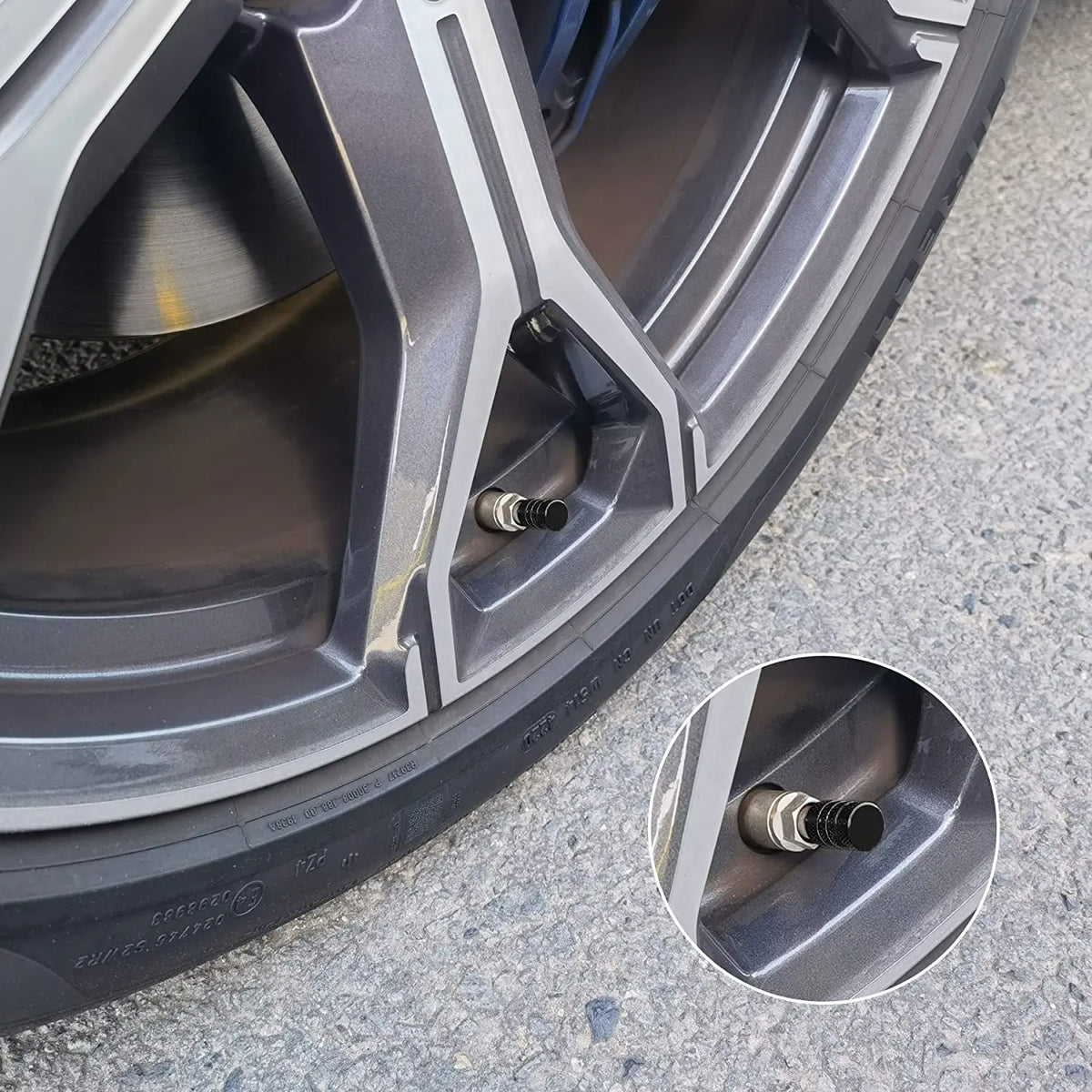 8PCS Tire Wheel Caps Metal Tyre Air Stem Dust Nipple Caps with Plastic Liner Corrosion Resistant Leak-Proof Cars and Motorcycles