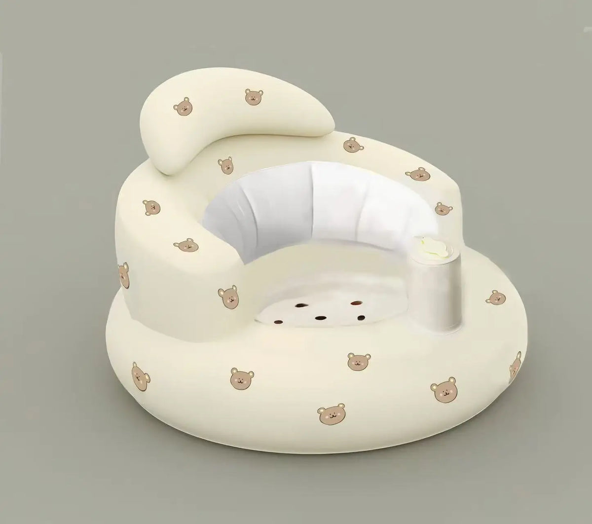 Baby Sofa Inflatable Seat for Babies  Chair with Tray, Built in Air Pump Infant Back Support Sofa Toddler Chair for Sitting Up