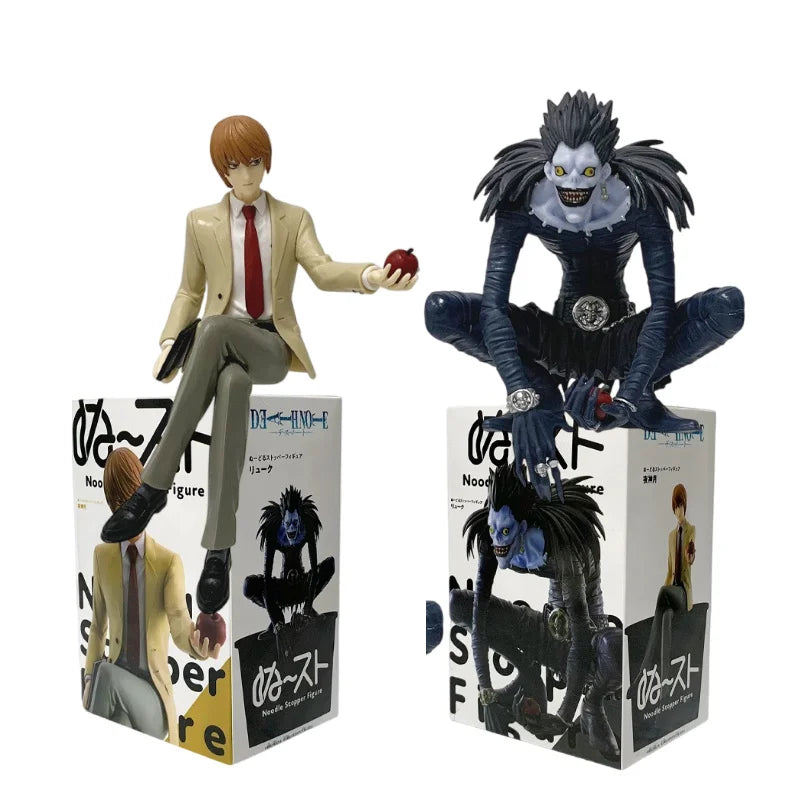Death Note Anime 8-16cm Figure L Lawliet Ryuk Holding Apple Model for Halloween Ornament Figurine Fans Collection Christmas Gift