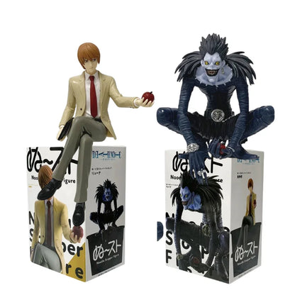 Death Note Anime 8-16cm Figure L Lawliet Ryuk Holding Apple Model for Halloween Ornament Figurine Fans Collection Christmas Gift