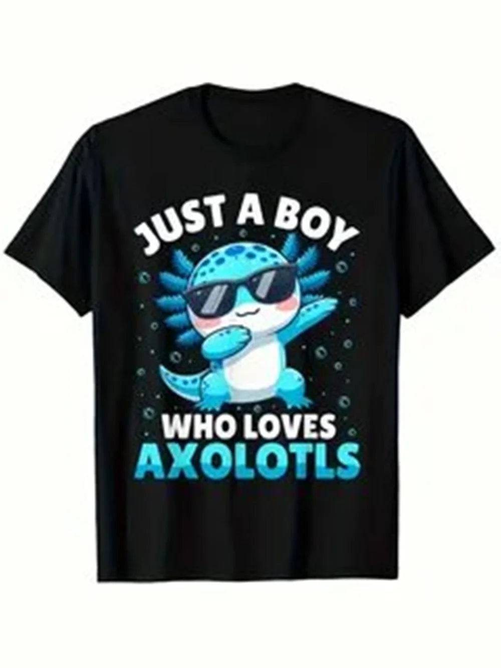 I AXOLOTL QUESTIONGS Children Boy Girl T shirt 2026 New Summer Short Sleeve T-Shirt Cute Style kidS casual SPORTS Tops