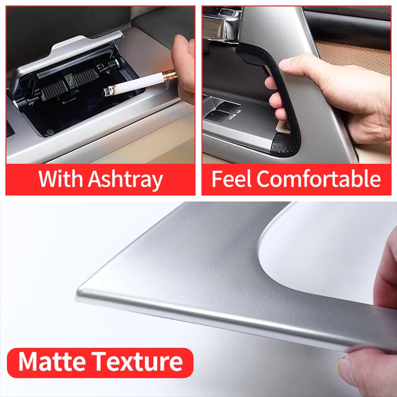 For Right Driving Toyota Land Cruiser 200 LC200 2008-2021 2020 RHD Door Handle Panel Window Button Interior Upgrade Accessories