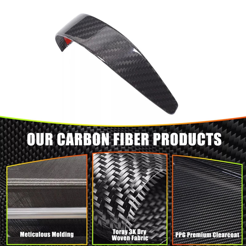 For Porsche Cayenne 2004-2009 Real Carbon Fiber Car Gear Shift Knob Cover Decoration Car Interior Accessories