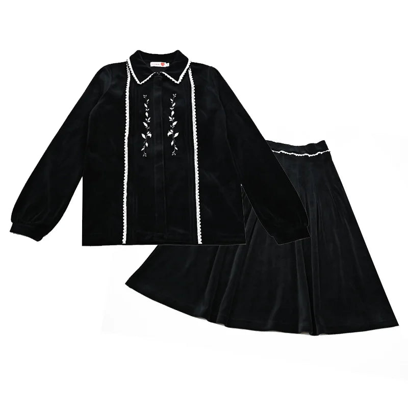 Family Matching New Shabbos Velour Kids Clothing Teen Set Girl Dress Boys Top Baby Overall Rompers Flowers Embroidery and Ribbon