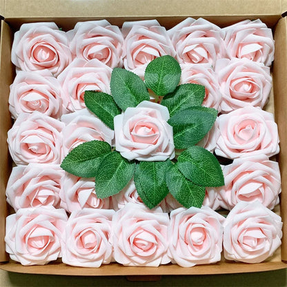 10~100pcs Rose Artificial Flowers Foam Fake Roses Wedding Bouquets Centerpieces Mothers Day Valentines Gifts Party Decoration