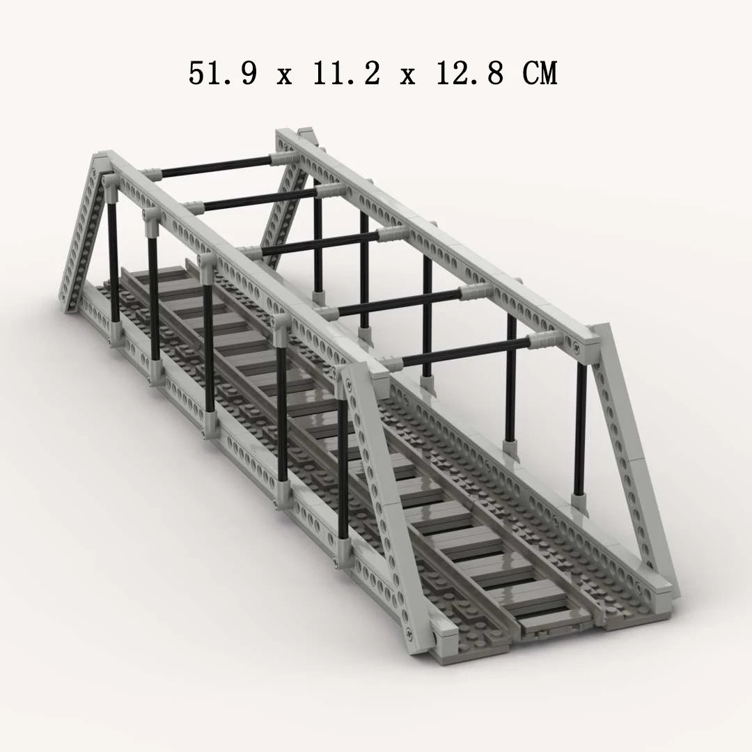 MOC Train Carriage Model, Rail Transport Vehicle, Coal Transport Vehicle, Rail Lift Pole Indicator Light, Train Accessories