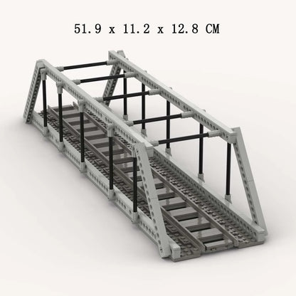 MOC Train Carriage Model, Rail Transport Vehicle, Coal Transport Vehicle, Rail Lift Pole Indicator Light, Train Accessories
