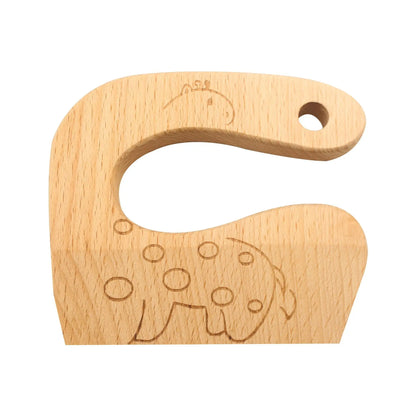 Kids Wooden Knife and Cutting Board Set Montessori Pretend Play Kitchen Toy Food Cutting Tool Educational Gift for Children
