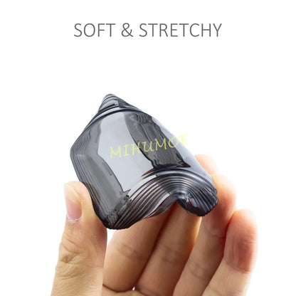 For Mazda 3 BP 6 GJ CX30 CX50 CX60 CX70 CX90 CX5 CX9 MX30 MX5 Black Transparent Car Key Fob Case Cover Keychain Ring Holder