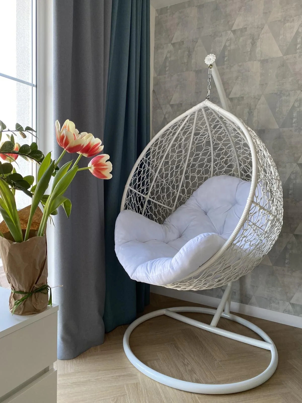 Home Basket Chair Spot Outdoor Modern Garden Furniture Lazy Sofa Rattan Basket Egg Leisure Swing Chair