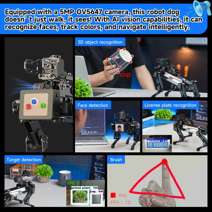 DOGZILLA-Lite Quadruped Bionic Robot Dog AI Vision Large Model Intelligent Programming Electronic Kit for Raspberry Pi