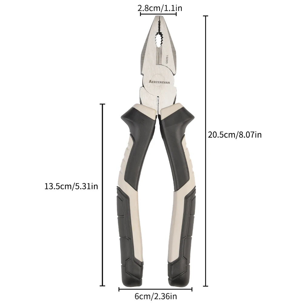 Professional Multifunctional Diagonal Pliers Needle Nose Universal Wire Cutters - Essential Hardware Tools for Electricians