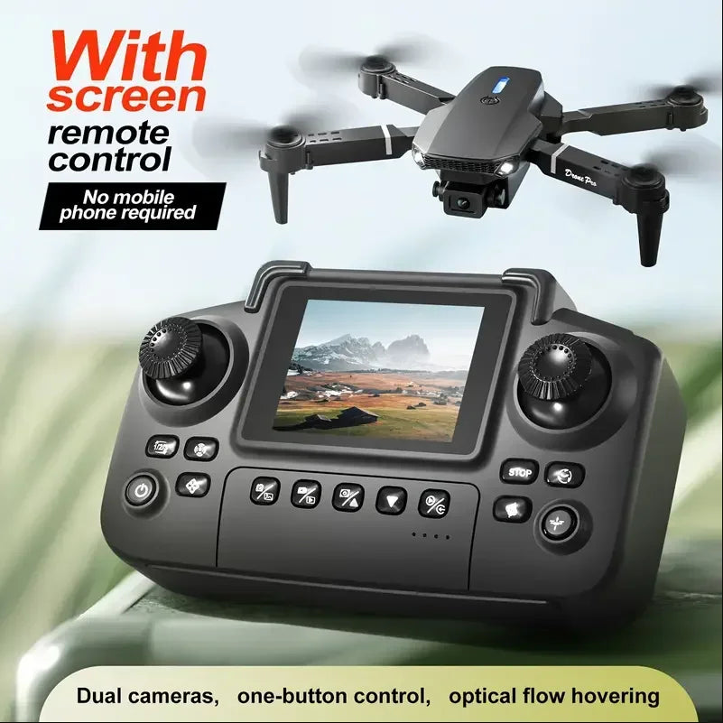 2025 E88 Drone HD Dual Camera, Screen Control No Phone Needed, One-Key Takeoff/Return, Wi-Fi App, USB Charging, Drop-Resistant,