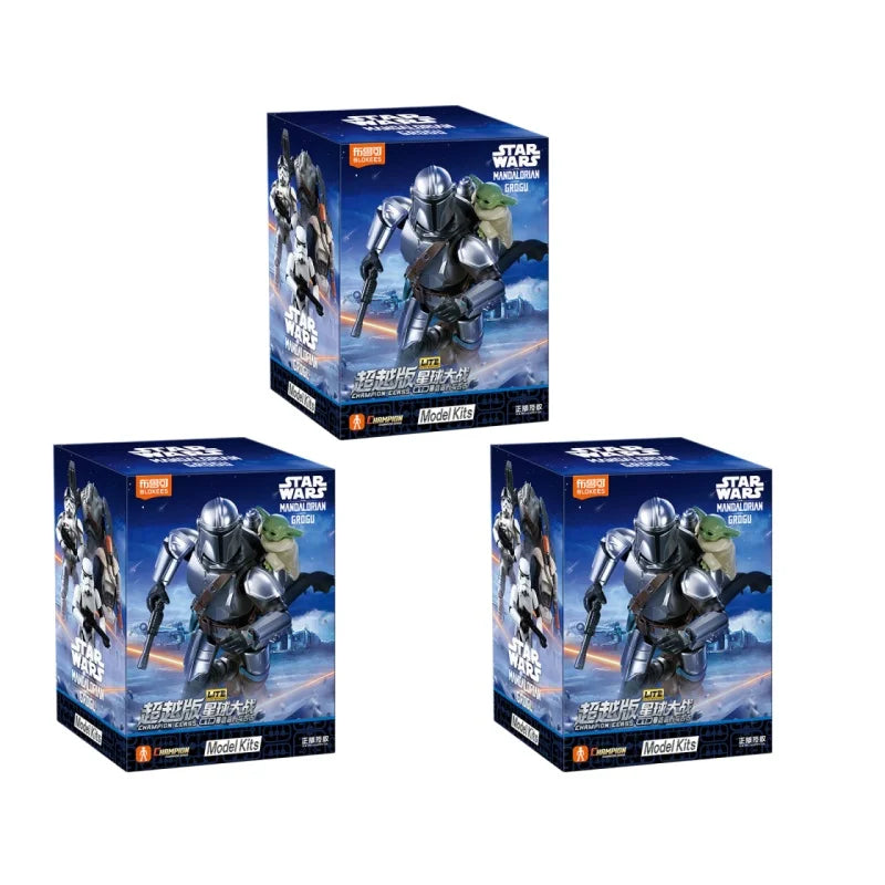 BLOKEES Star Wars Series Brick Figures Beyond Edition The Mandalorian and Grogu Imperial Stormtrooper Assembled Model Toy Gift