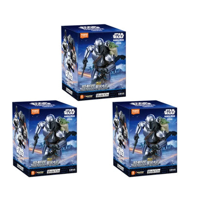 BLOKEES Star Wars Series Brick Figures Beyond Edition The Mandalorian and Grogu Imperial Stormtrooper Assembled Model Toy Gift