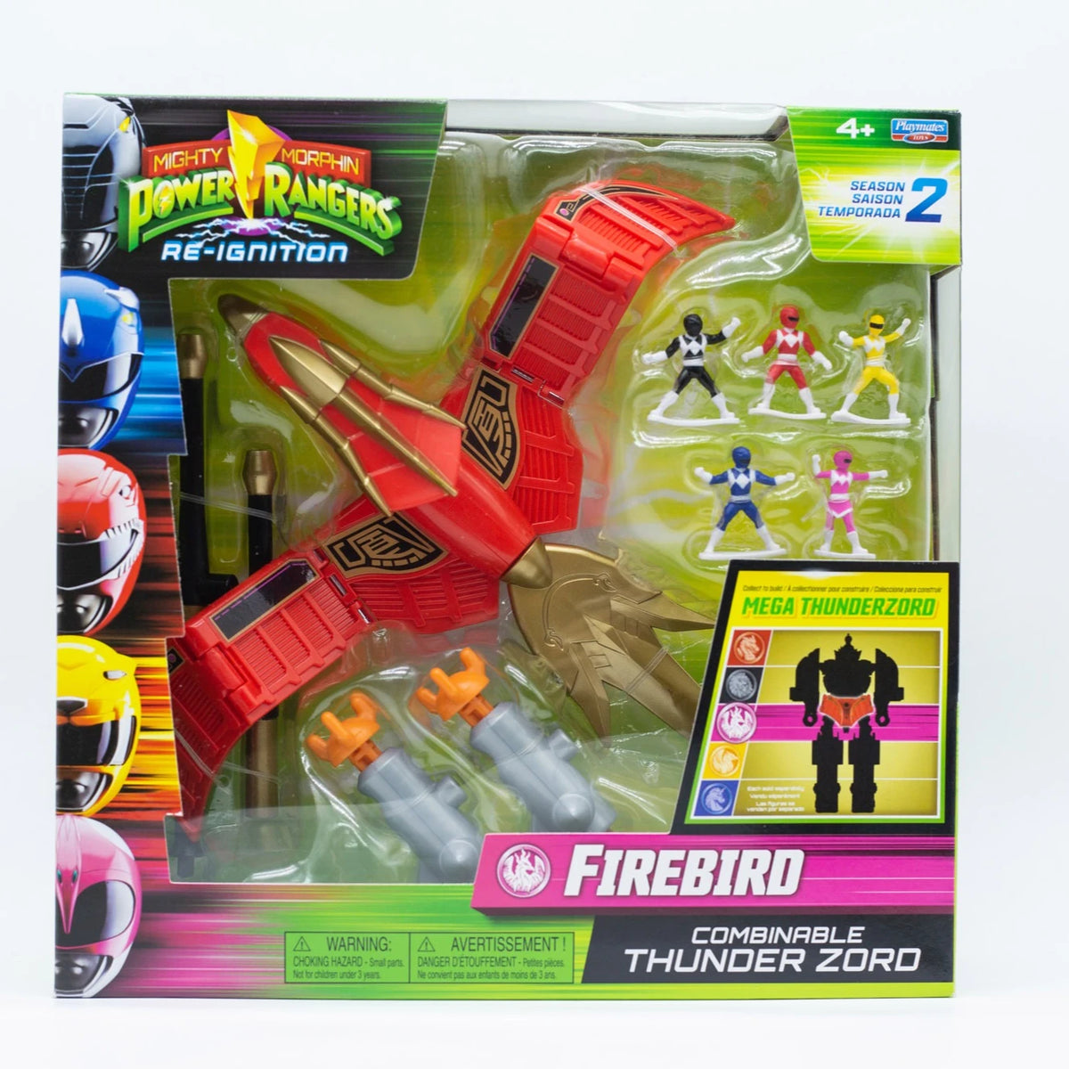 Playmates Power Rangers Mega Thunderzord Action Figure Re-Ignition Ultimate Combiner Robot Collect Lord Zedd Tigerzord Dinozords