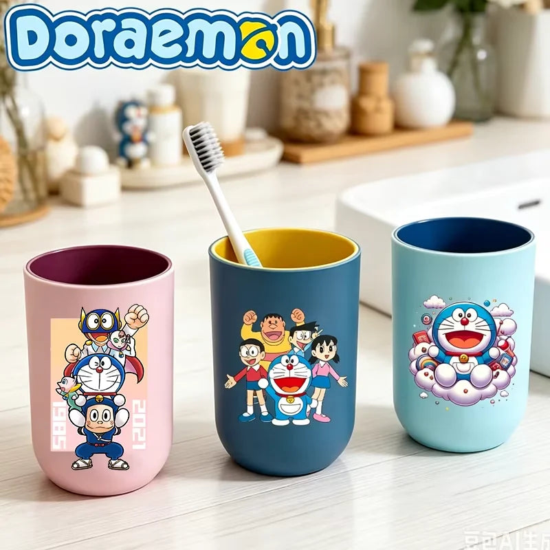 new Doraemons Home Water Cups Cartoon Anime Mouthwash Cup Fashion Large Capacity Toothbrush Cups Breakfast Cup school office Mug
