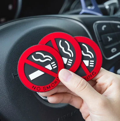1-20pcs No Smoking Stickers Car Taxi Interior Prevent Smoking Sign Warning Logo No Smoking Decal Car Sticker Decoration