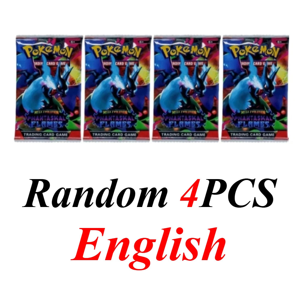 USA English Pokémon Card MEGA EVOLUTION Ascended Heroes Phantasmal Flames English Booster Battle Card Trading Game Card Gift Toy