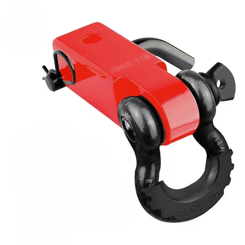 3/4 Carbon Steel Trailer Arm Broken19T Solid Square Mouth Trailer Hook Buckle 4.75T Off-road Trailer Modification Part