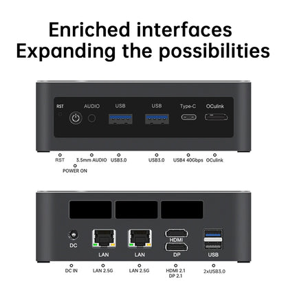 SZBOX Intel Core Ultra 9 285H ES Mini PC Gaming Computer DDR5 PCIe 4.0 SSD Dual LAN WiFi 6E BT5.3 HDMI 2.1 Mini Computer