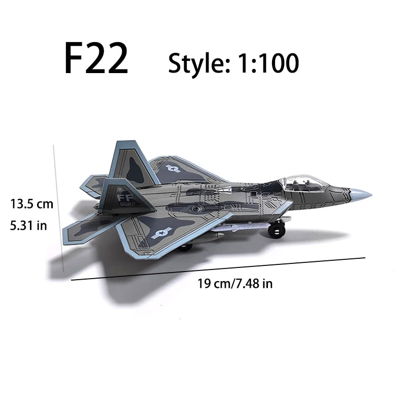 DIY Assembled Building Block Military Model Toys F14 Tomcat Su35s F-22 Stealth Fighter B2 Aircraft Multi-Purpose Fighter for Gif