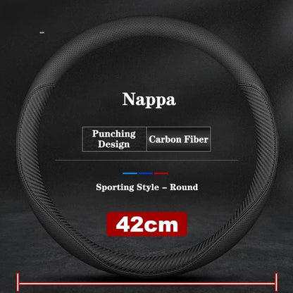 38CM 40CM 42CM 45CM 47CM Car Truck Extra Large Artificial Leather Steering Wheel Braid Cover Universal Auto Interior Accessories