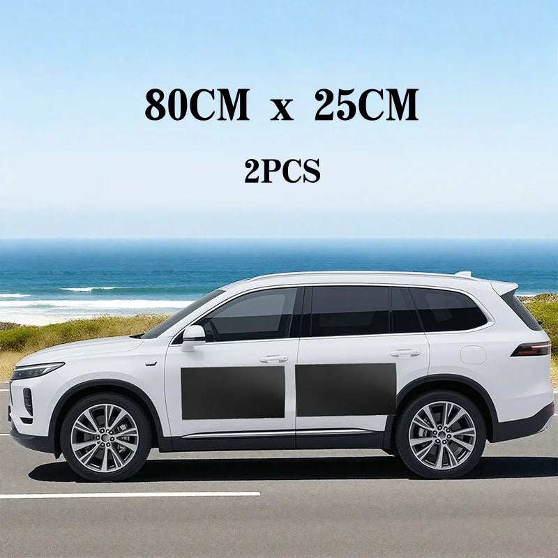 Adhesive-Free/Magnetic Car Body Anti-Scratch Protector Black Auto Door Side Edge Guard Decorative Protection Pad Stickers