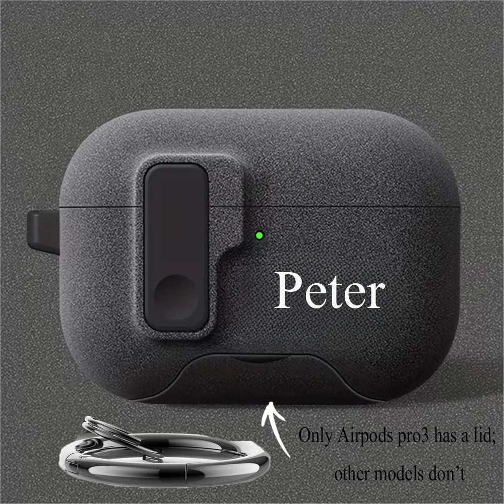 Personalized Customizable Name AirPods Case DIY UV Print Name Protective Cover For AirPods Pro 1/2/3/4/5 Pro/Pro2/Pro3 Anti-Lost