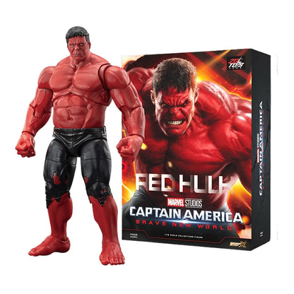 Genuine ZD Toys Red Hulk Action Figure Marvel Legends Bruce Banner Figure Collectible Model Decorate Toy Birthday Gift
