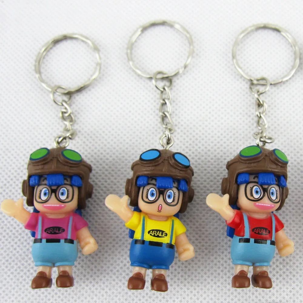 Random 1 Piece Classic Japan Comic Anime Akira Toriyama Dr.Slump Arale Cute Pendant Bag Key Chain Figure Toys Gift