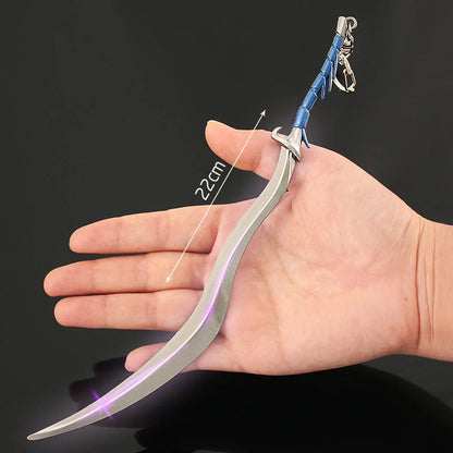 Mini Dark Moon Sword Keychain ER Game Peripherals Ranni Hand of Malenia Moonveil Sword Model Key Ring llavero Gift Toys