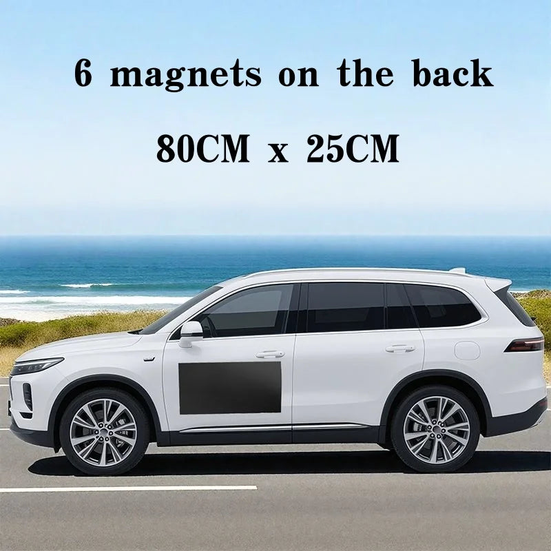 Adhesive-Free/Magnetic Car Body Anti-Scratch Protector Black Auto Door Side Edge Guard Decorative Protection Pad Stickers