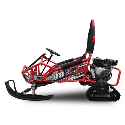 【Hot】125cc 150cc 200cc Kids Gas-oline Snowmobile Snow Scooter Winter Sports Mini Snowmobile