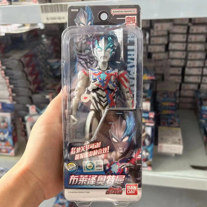 Bandai Original Genuine 17.5cm Vocal Ultraman Series Model Ornaments Movable Figure Model Collection Holiday Gifts Hot