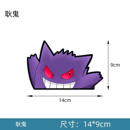 20styles Monster Elf Car Stickers Anime Figure Eevee Charmander Cute Cartoon Doll Creative Sticker Birthday Gifts