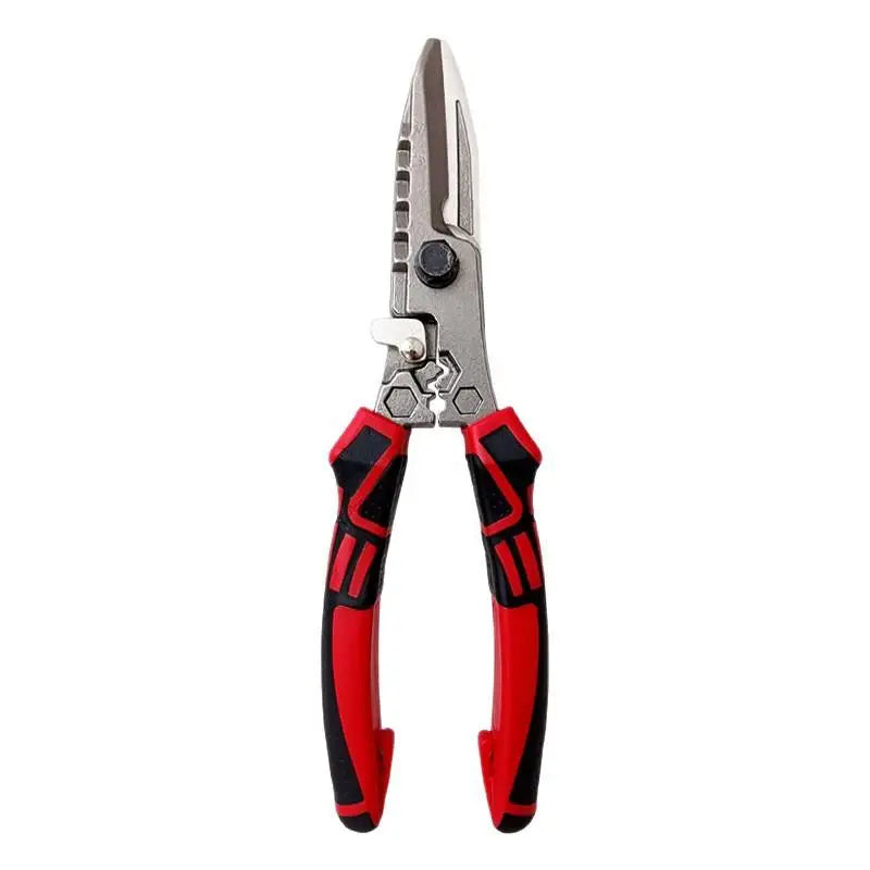 IndustriaL Stainless Steel Electrician Scissors With Wrench Function For Cable Iron Wire Cutting Stripping Crimping Hand Tool