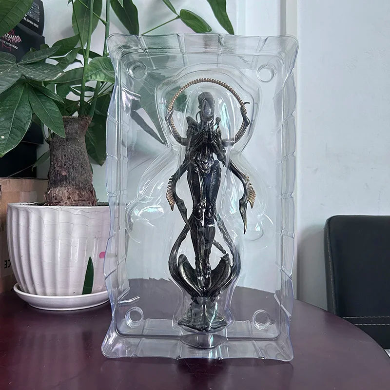 28 Cm Alien Vs. Predator Alien Xenomorph Buddhism Action Figure Toys 28cm Large Statues Model Doll Collectible Ornaments Gifts
