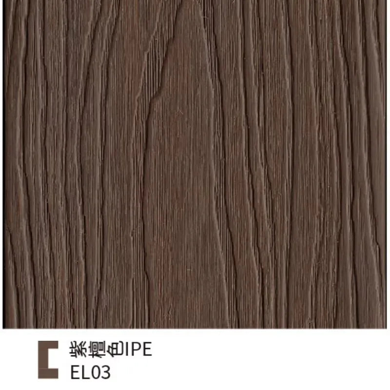 WPC Wall Panel Louver Cladding Exterior Cladding Waterproof Wood Grain Villa Garden Yard Patio Backyard Outdoor Privacy Modern