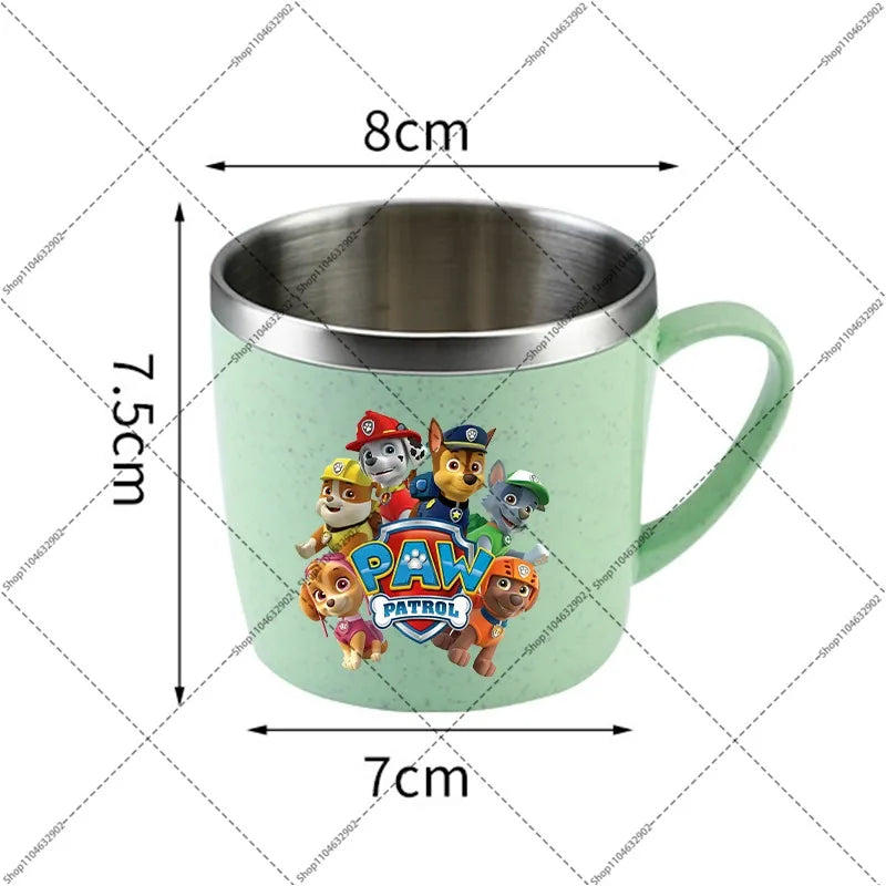 Paw Patrol Portable Stainless Steel Coffee Mug Chase Skye Cartoon Anime Pattern Printed Water Cup Household Couples Milk Cups